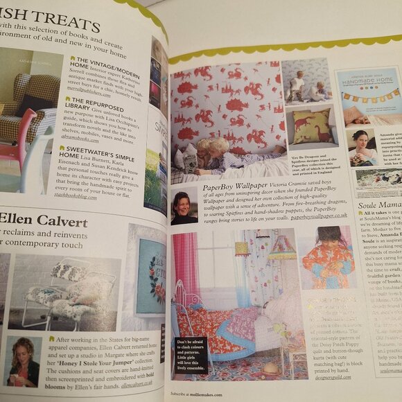 Mollie Makes Issue 6 UK 2011 Magazine Autumn Fruits Harvest Craft Projects - Picture 13 of 13